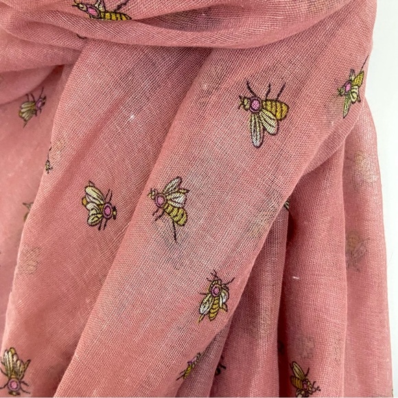 Accessories - 39”x74” Bumble Bees Scarf Wrap Turban